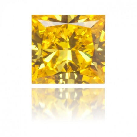 Natural Yellow Diamond 0.25 CT Square Cut