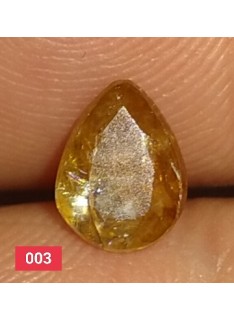 Natural Yellow Sapphire  1.05 CT Certified Pear Cut