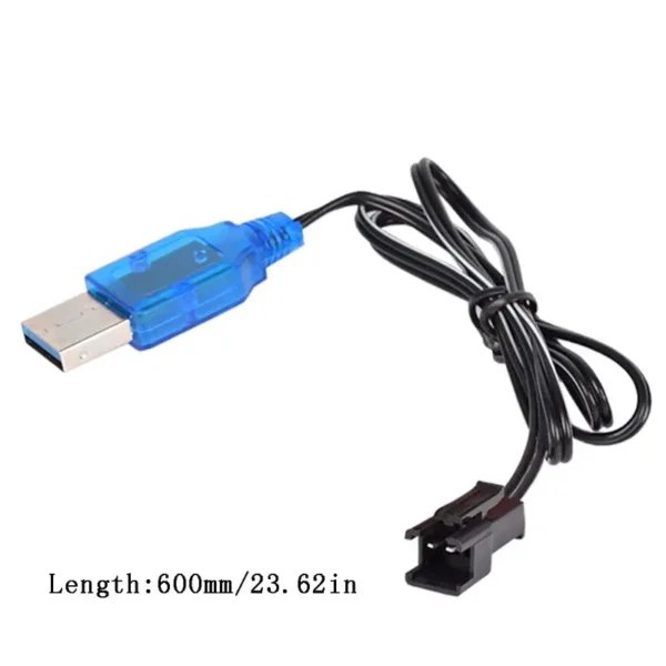 1Pc 3.7V 400mA NiMh/NiCd Battery USB Charger Packs SM 2P Forward Plug Electric Toy USB Charging Cable - Image 5