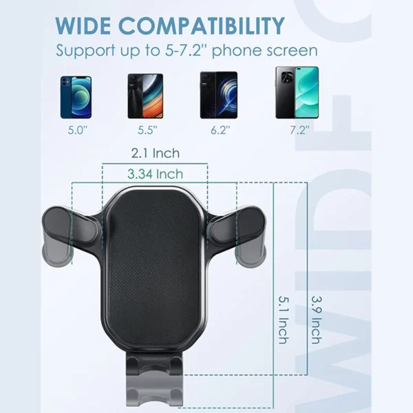 Universal Car Hook Base Phone Holder for Car Air Vent Dashboard Mobile Phone Navigation Bracket Anti-drop Phone Car Stand Holder - Image 6