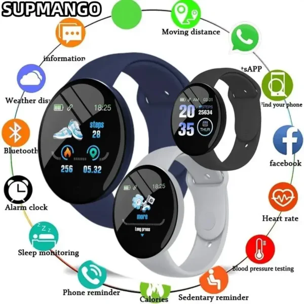Real Stepcount Smart Watch Multi Function Step Connected Smart Watch For Men And Women Suitable For And Android - Image 3