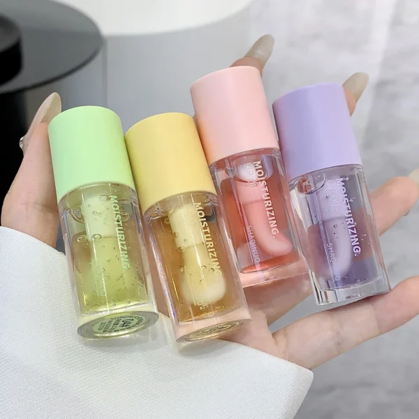 Water Light Lip Gloss Moisturizer Transparent Jelly Mirror Fruit Crystal Lip Oil Clear Hydrating Plumping Korean Lip Care Makeup - Image 2