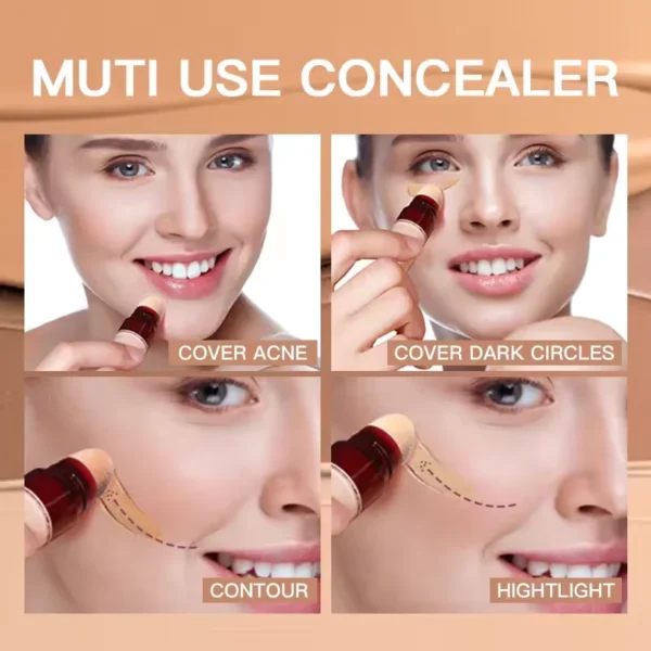 USHAS 12color Sponge Head Concealer For Dark Circles Tears Freckles Corrector Acne High-end Makeup Natural Skin Makeup Cosmetics - Image 3