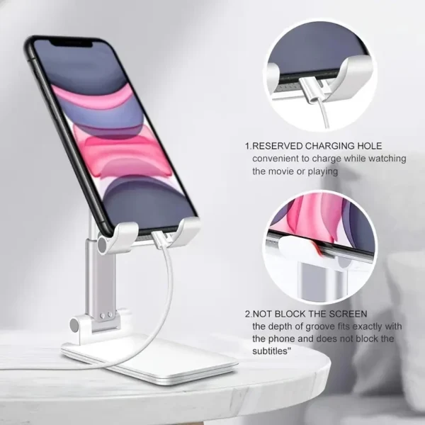 Desk Mobile Phone Holder Stand For IPhone IPad Xiaomi Adjustable Desktop Tablet Holder Universal Table Cell Phone Stand - Image 3