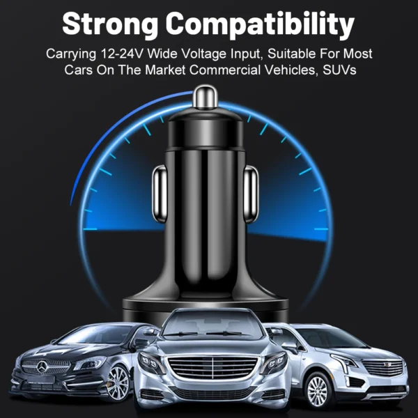 100W 6 Ports Car Charger Fast Charging PD QC3.0 USB C Car Phone Charger Type C Adapter in Car For iPhone Samsung Huawei Xiaomi - Image 5