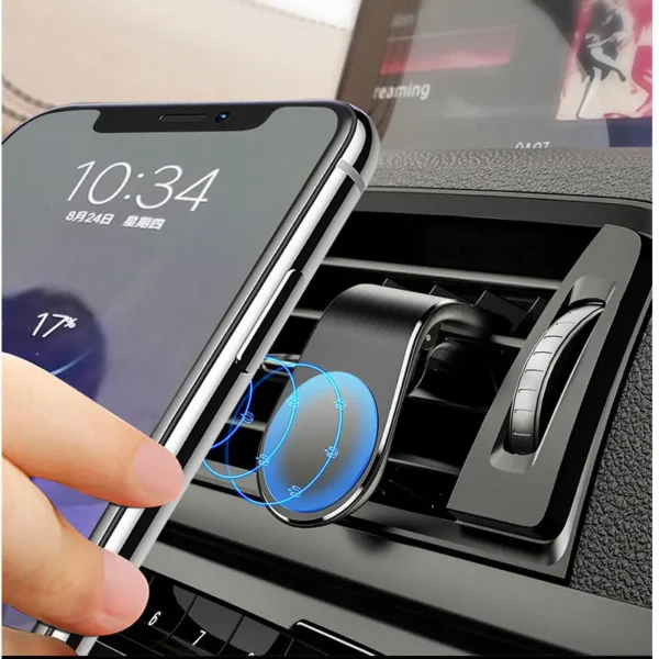 Magnetic Car Phone Holder Air Vent Clip Mount Rotation Cellphone GPS Support For Xiaomi Red Mi Huawei Samsung Phone Stand in Car - Image 2