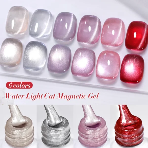 BORN PRETTY 10ml Silver Water Light Cat Magnetic Gel Nail Polish Nail Supplies Vernis Semi Permanent Gel for Fall Winter Nails - Image 2