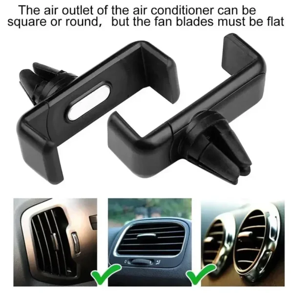 Car Air Outlet Mount Clip Interior Car Phone Holder Universal Mobile Holder ABS Car Mount Phone Support Mobile Phone Holder - Image 3