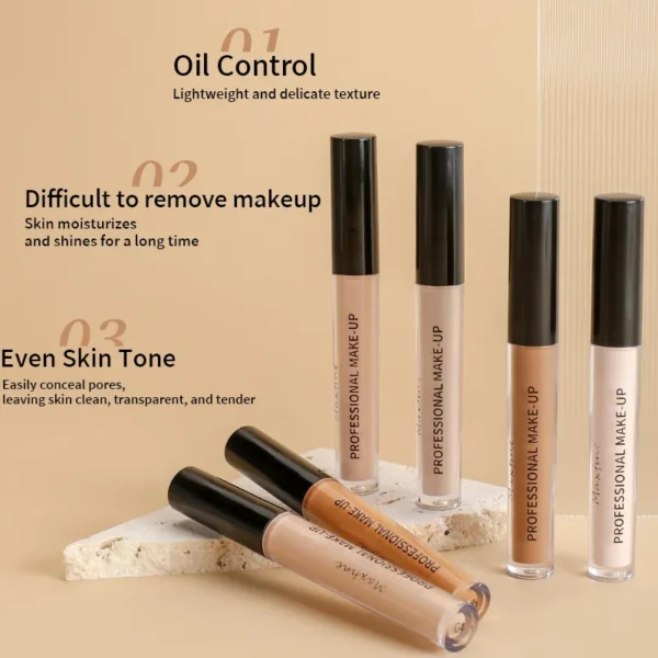 Liquid Concealer Matte High Coverage Waterproof Oil Control Moisturizing Long Lasting Concealer Professional Face Makeup - Image 5