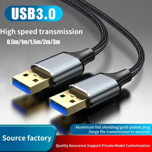 USB 3.0 Extension Cable Type A Male to Male 5Gbps USB to USB 2.0 Extender for Radiator Hard Disk TV Box USB3.0 Cable Extension - Image 6