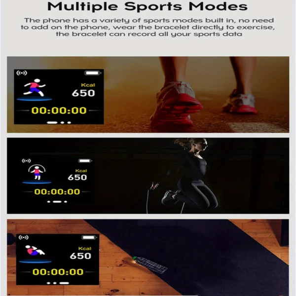 Smart Watch For Women Men Wristwatch Bluetooth Connected Phone Player Music Fitness Sport Bracelet Sleep Monitor Digital Watches - Image 2