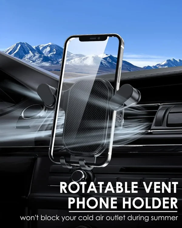Universal Car Hook Base Phone Holder for Car Air Vent Dashboard Mobile Phone Navigation Bracket Anti-drop Phone Car Stand Holder - Image 3
