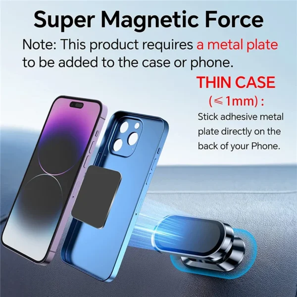 Magnetic Car Phone Holder Stand Mobile Cell Air Vent Magnet Mount GPS Support in Car For iPhone 15 14 13 X Xiaomi Samsung Huawei - Image 5