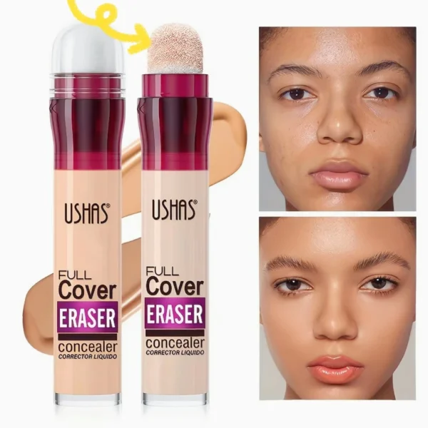 USHAS 12color Sponge Head Concealer For Dark Circles Tears Freckles Corrector Acne High-end Makeup Natural Skin Makeup Cosmetics - Image 2