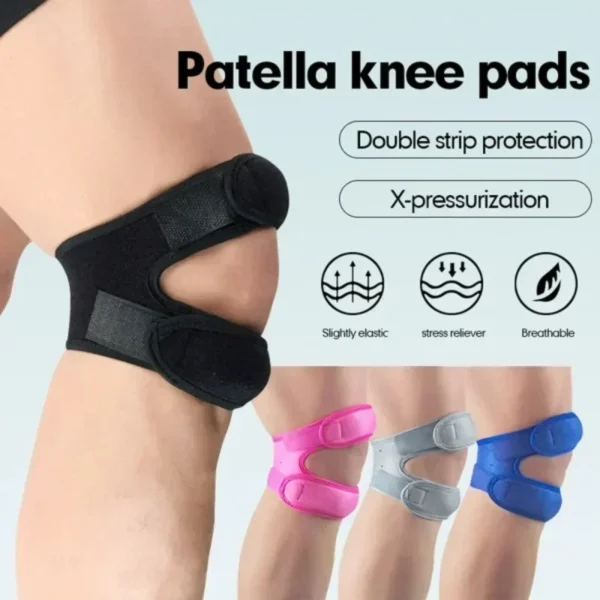 1 PCS Adjustable Sports Knee Pad Patella Band Elastic Bandage Band Football Basketball Sports Knee Pad Fitness Sport Knee Brace