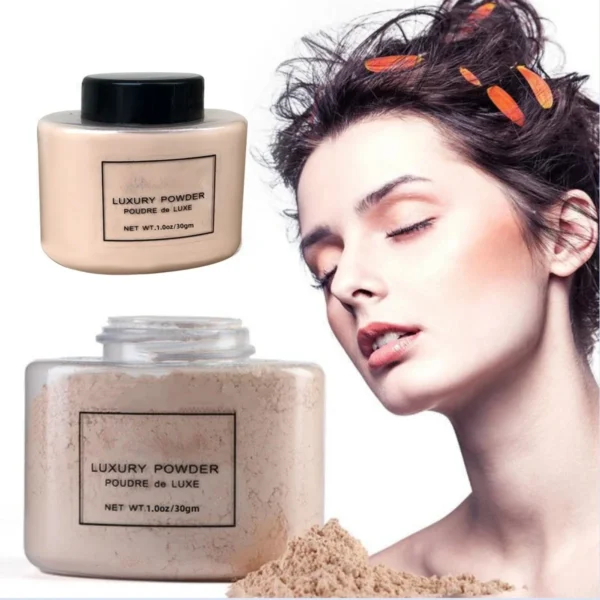 Banana Luxury Powder for Women Face Foundation Banana Powder Bottles Loose Powder Authentic Oil-Control Beauty Make Up Art Tools - Image 5