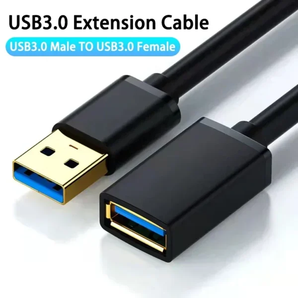 USB 3.0 Extension Cable for Smart TV PS4 Xbox One SSD USB3.0 to USB Cable Extender Data Cord USB 3.0 Extension Cable