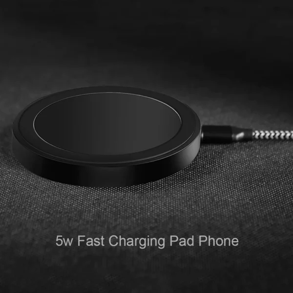 5W Wireless Charger Pad Stand for iPhone 14 13 12 11 Pro X 8 Samsung Xiaomi Phone Chargers Induction Fast Charging Dock Station - Image 4