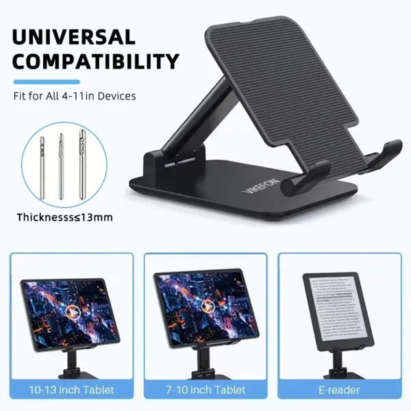 VIKEFON Foldable Mobile Phone Holder Stand Tablet Desk Mount Table Flexible Adjustable Desktop Live Lazy Bracket For All Phones - Image 3