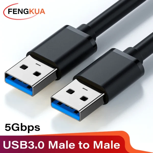 USB 3.0 Extension Cable USB Male to Male 5Gbps Fast Transmission Data Cable USB3.0 For Computer Laptop to Mobile Hard Drive TV