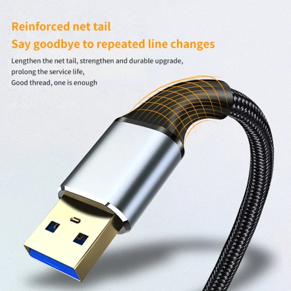 USB 3.0 Extension Cable Type A Male to Male 5Gbps USB to USB 2.0 Extender for Radiator Hard Disk TV Box USB3.0 Cable Extension - Image 3