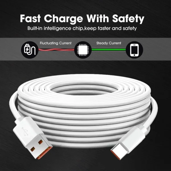 10M/8M/5M/3M Extended USB C Data Cables Multiple-choice Extra Long Type C Charger Wire Cord for Samsung Xiaomi Camera Laptop - Image 2