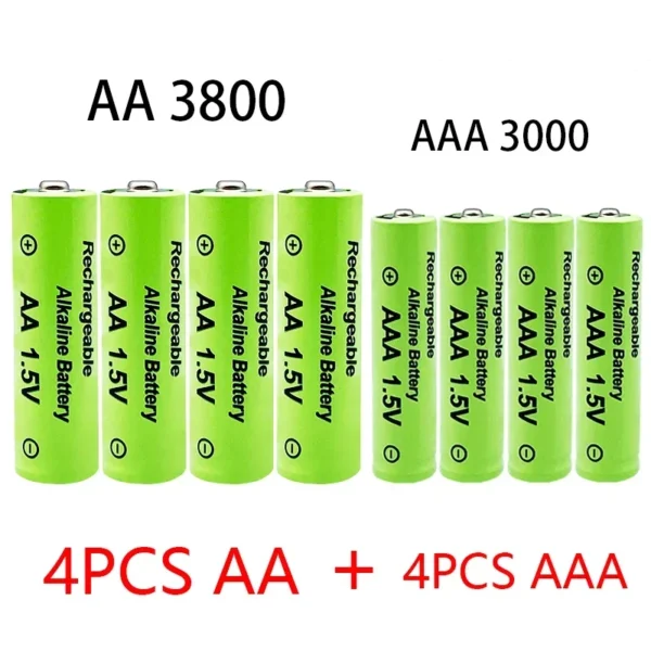 1.5V AA + AAA NI MH Rechargeable AA Battery AAA Alkaline 2100-3000mah For Torch Toys Clock MP3 Player Replace Ni-Mh Battery - Image 5