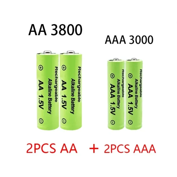 1.5V AA + AAA NI MH Rechargeable AA Battery AAA Alkaline 2100-3000mah For Torch Toys Clock MP3 Player Replace Ni-Mh Battery - Image 6