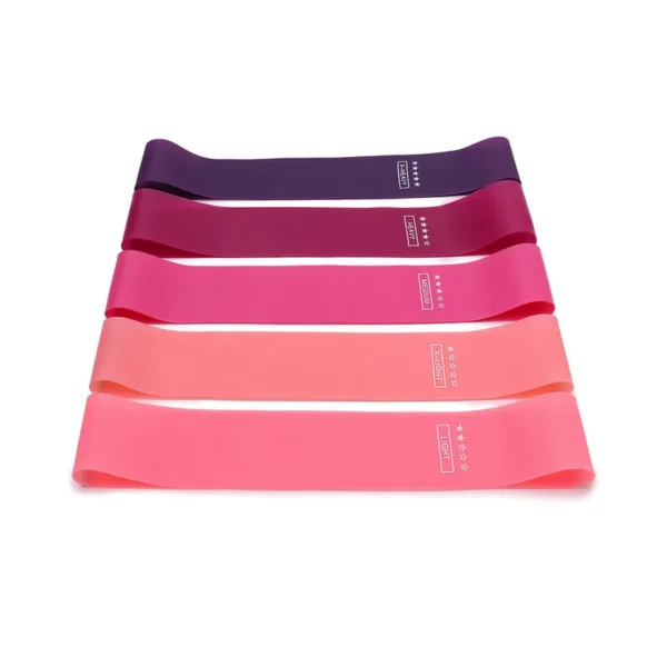 5Pcs/Set Yoga Resistance Rubber Bands Bodybuilding Elastic Bands Pilates Exercise Workout Bands Expander Belt Fitness Equipment - Image 3