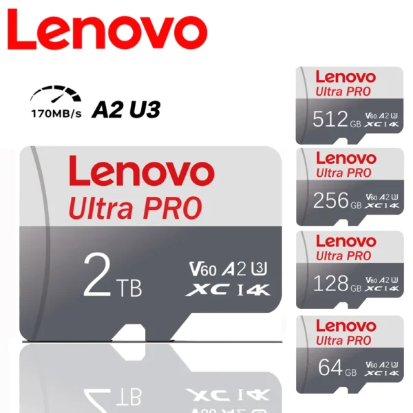 Lenovo 1TB Memory Card 128GB SD Card Class 10 4K TF Card 1TB SD Card 512G High Speed Micro TF SD Card 256GB For Nintendo Phone