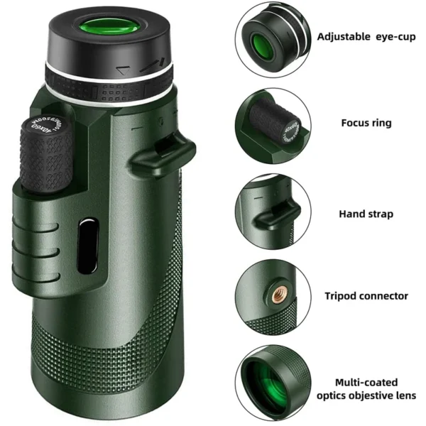 Portable Zoom HD 5000M Telescope Folding Long Distance Mini Powerful Telescope for Hunting Sports Outdoor Camping Travel - Image 5