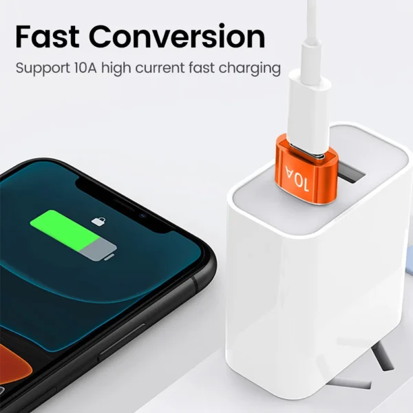 Elough 10A USB Type C To USB A Adapter USB 3.0to Type C OTG Converter Connector For Macbook iPad Huawei Xiaomi Samsung - Image 2