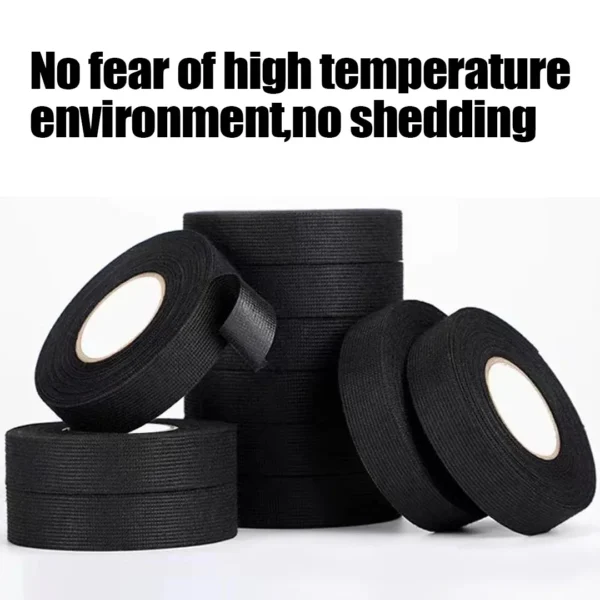 Electrical Insulating Tape Heat Resistant Harness Tape 9/15/50MM Car Cable Harness Wiring Loom Protection Waterproof Tape - Image 3
