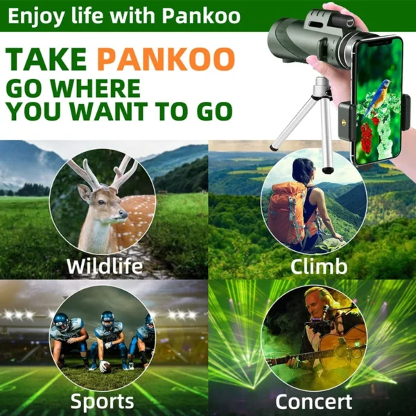 Portable Zoom HD 5000M Telescope Folding Long Distance Mini Powerful Telescope for Hunting Sports Outdoor Camping Travel - Image 4