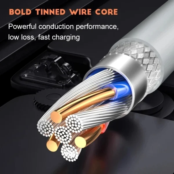 NNBILI 1-3PCS 10A 100W Type C Super Fast Charging Cable Data Cord For Samsung Huawei Xiaomi Redmi Quick Charing USB C Cables - Image 4