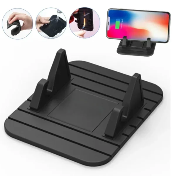 1PC Anti-slip Car Silicone Holder Mat Pad Dashboard Stand Mount For Phone GPS Bracket For iPhone Samsung Xiaomi Huawei Universal - Image 2