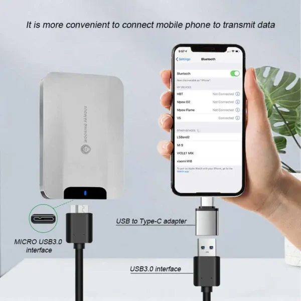 Portable HDD Metal material 5Gbps External Hard Drive 320GB 500GB 1TB LED USB3.0 disco duro exter Compatible for PC/MAC/PS4/PS5 - Image 5