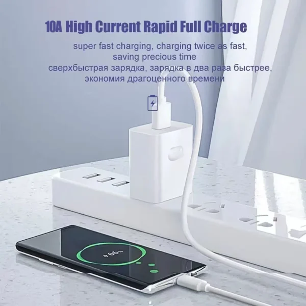 NNBILI 1-3PCS 10A 100W Type C Super Fast Charging Cable Data Cord For Samsung Huawei Xiaomi Redmi Quick Charing USB C Cables - Image 2