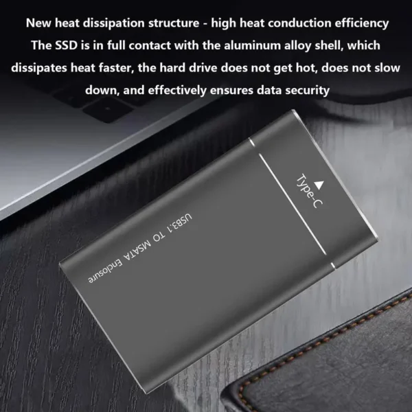 Portable HDd 500GB Hard Disk Storage Expansion USB Hard Drive Black Laptop External Hard Drive Data Storage External Hard Drive - Image 4