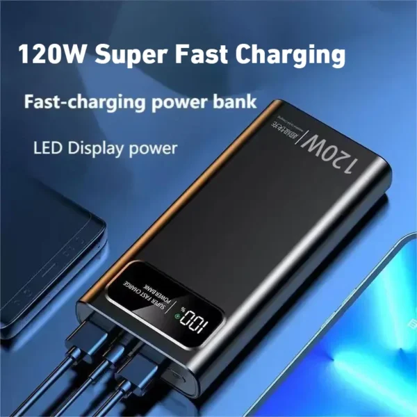 Xiaomi 200000mAh Power Bank 120W Super Fast Charger Large Capacity Mobile Power Portable External Battery for iPhone Samsung New - Image 5