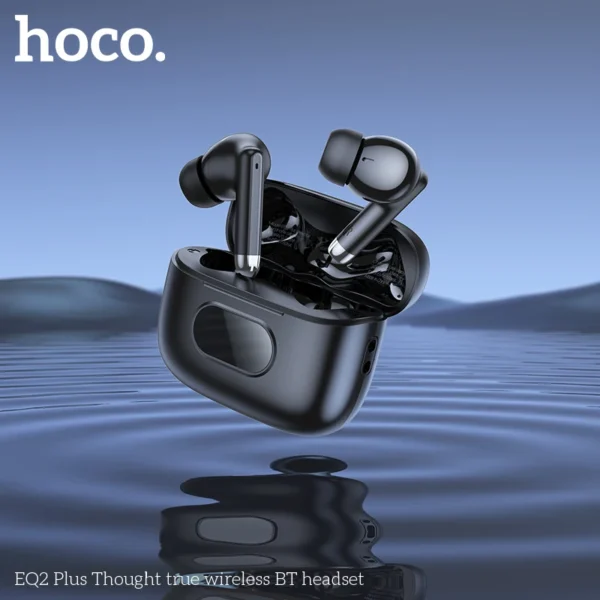 HOCO EQ2 Plus Bluetooth Earphones LED Digital Display HiFi Wireless Headphone Waterproof Game in-ear Earbuds for Smartphones