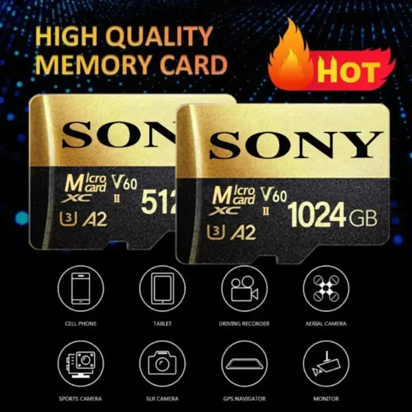 Original SONY New Micro SD Card 2TB 1TB High Speed Memory Card 512GB 128GB Class TF Card for Drone Equipment Audio PC Ps5 Game - Image 3