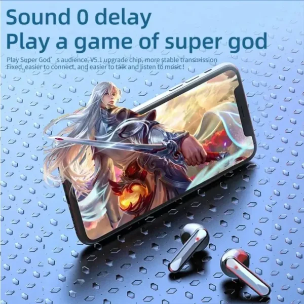 S20 Bluetooth Earphone Headphones Mirror Wireless Stereo Headset 5.3 with Digital DisplayTouch Control Sports Earbuds for Gaming - Image 6