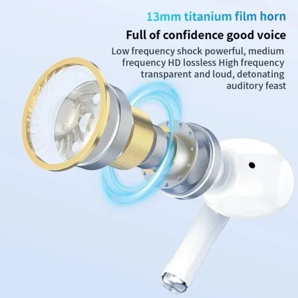 Air Pro True Wireless Bluetooth Earphones Headphones Bin Lanyard HiFi Sound Low Latency Noise Reduction Earbuds for IOS Android - Image 5