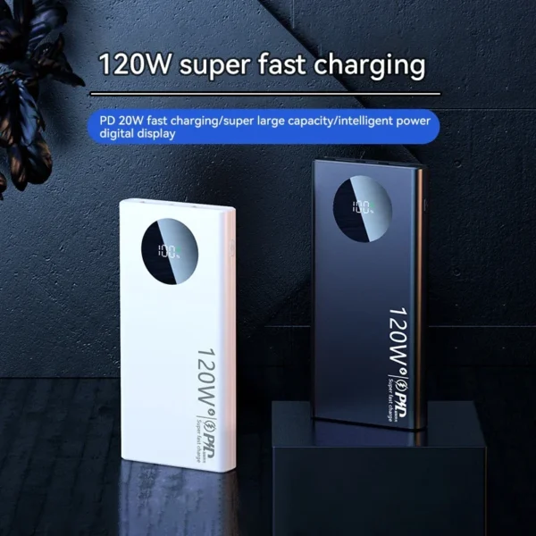 80000mAh High Capacity Power Bank 120W Super Fast Charging Powerbank Portable Battery Charger For iPhone Samsung Huawei xiaomi - Image 3