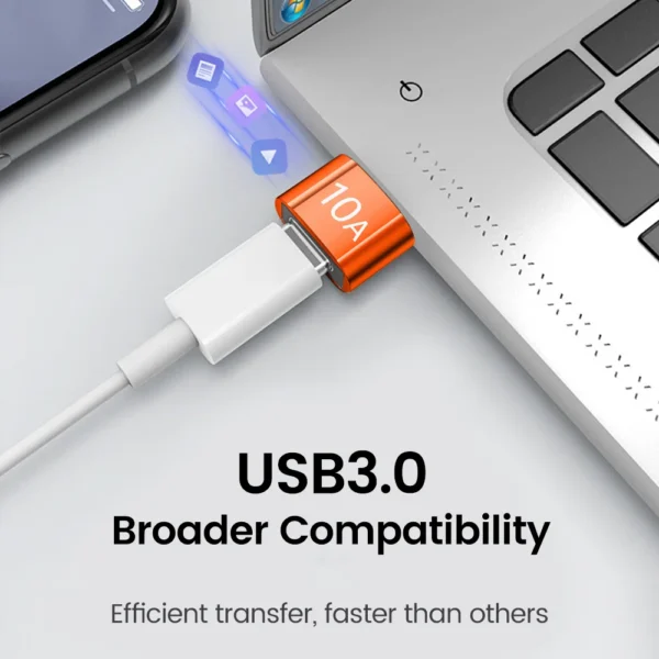 Elough 10A USB Type C To USB A Adapter USB 3.0to Type C OTG Converter Connector For Macbook iPad Huawei Xiaomi Samsung - Image 3