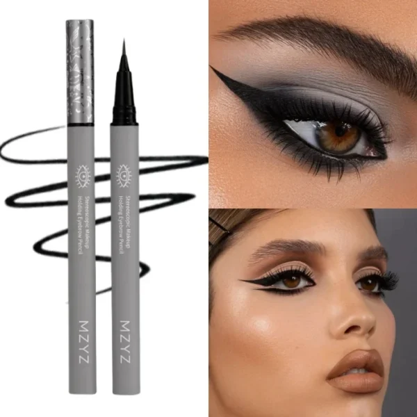 Liquid Eyebrow Pencil 4 Colors Very Fine Lying Silkworm Eyeliner Lasting Nature Water Proof Brown Gray Water-based Eyebrow Pen