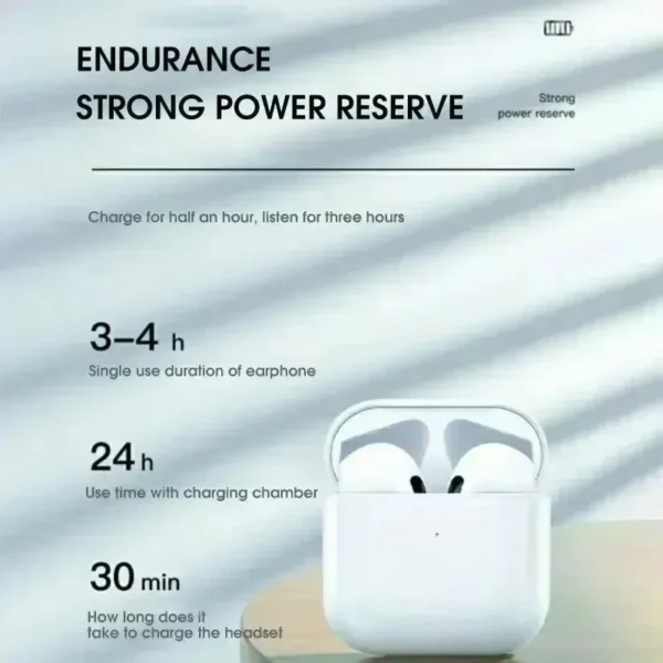 2024 Air Pro 4 TWS Wireless Bluetooth Earphones Headphones Mini Earpone Headset For PC Android Apple iPhone Earbuds Accessories - Image 5