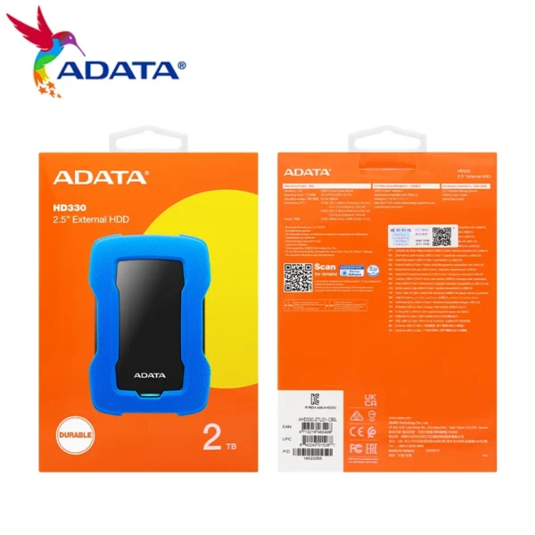 ADATA HD330 disco duros externos 1TB 2TB 4TB 5TB 2.5" Waterproof Dustproof External HDD USB 3.2 Gen1 Hard Drive Disk For Desktop - Image 6