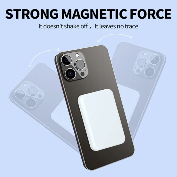 Power Bank for MagSafe,Magnetic Wireless Powerbank Portable External Auxiliary Battery for iPhone 12/13/14/15 Pro Mini Plus Max - Image 3